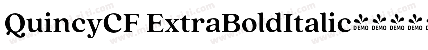 QuincyCF ExtraBoldItalic字体转换